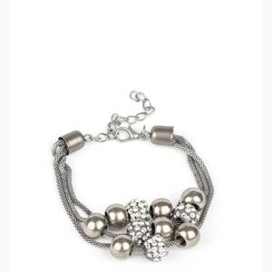 Industrial Integration - White Bracelet - Paparazzi Accessories